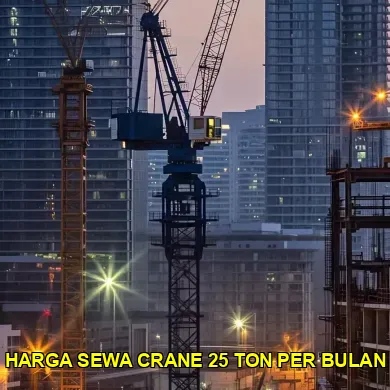 Mengenal Harga Sewa Crane 25 Ton Per Bulan untuk Proyek Anda